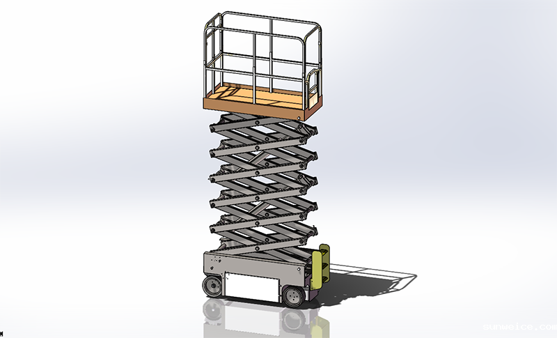 自行升降机车架组建